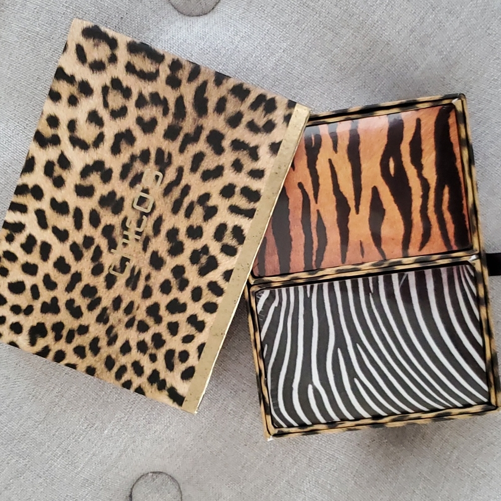 Chicos Playing Cards Card Deck Game New In Box Animal Print